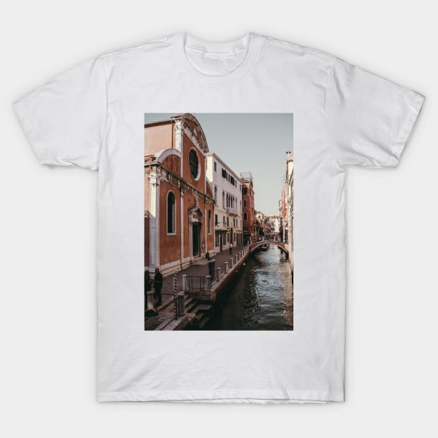 Architecture Photography Venice Canal T-Shirt by A.P.